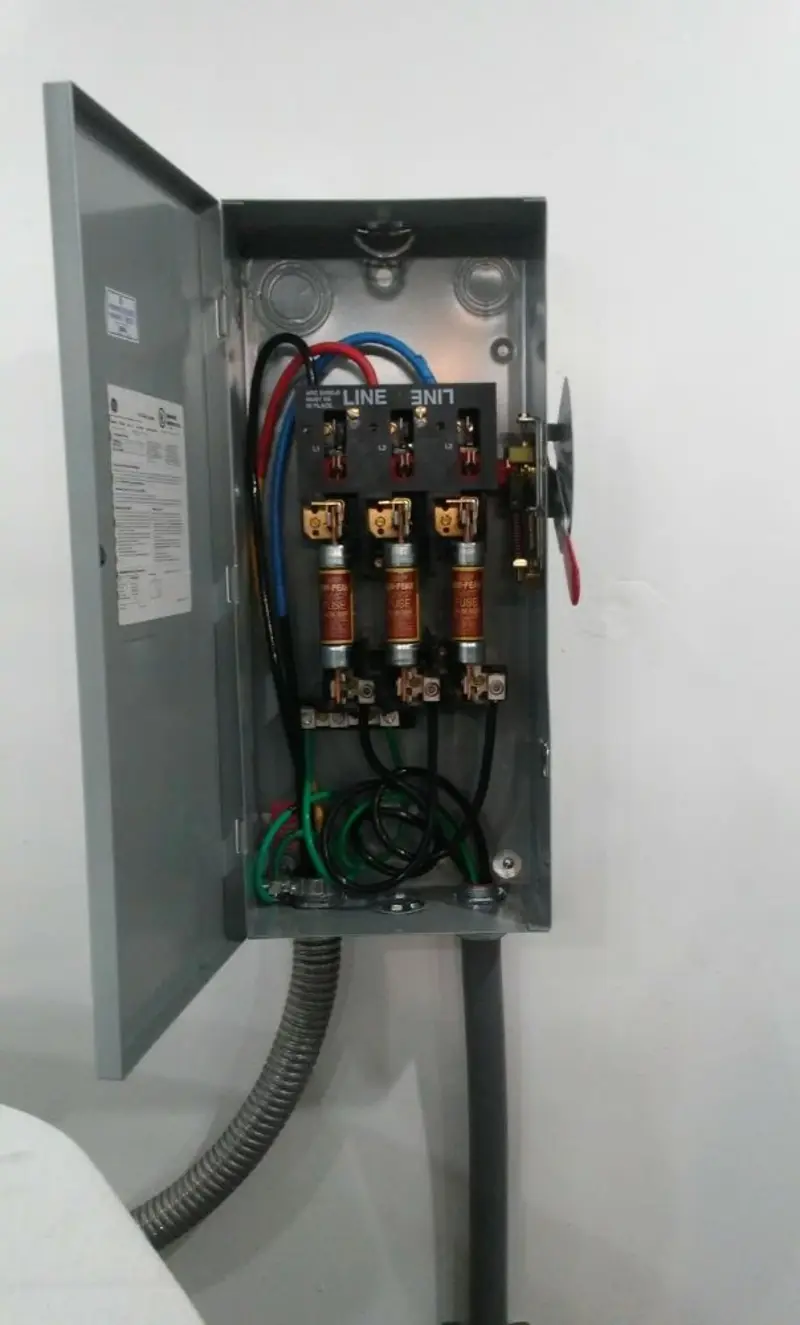 Three-phase disconnect switch installed for Electrical Wiring & Rewiring in La Crosse