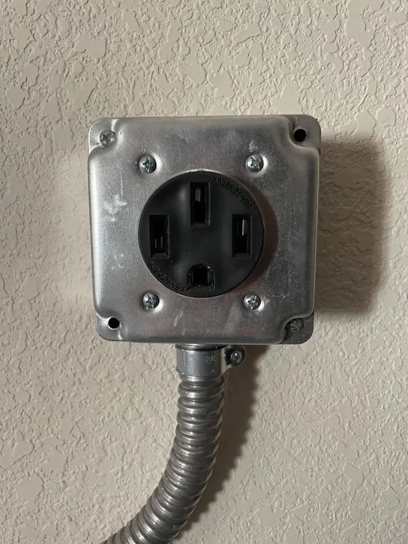NEMA 14-50 outlet installed for Electrical Panel Upgrade in La Crosse
